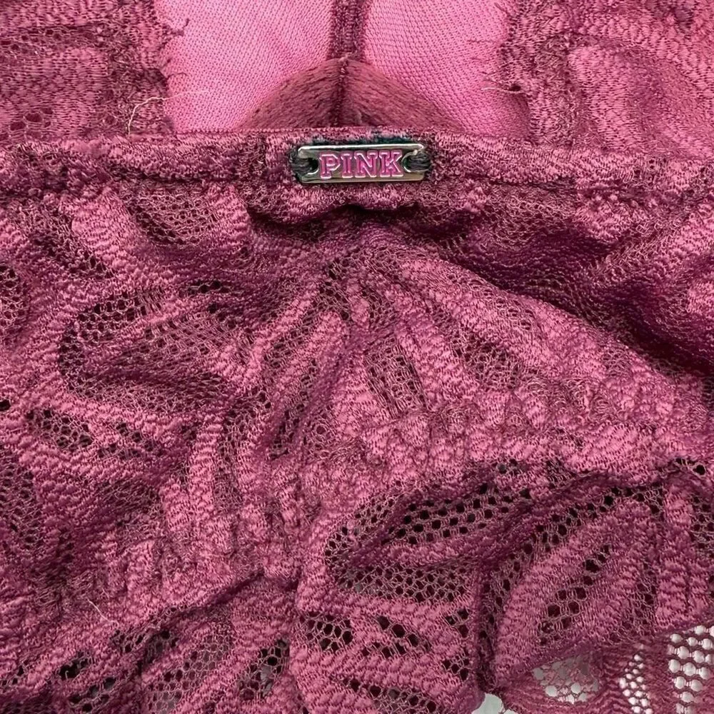 Victoria’s Secret PINK Lace Long Line Racerback Bra - US LG